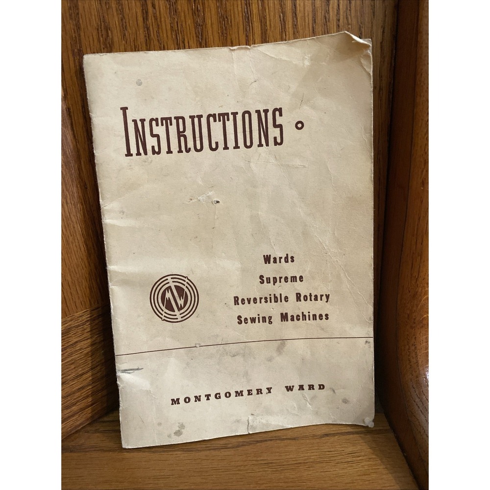 Wards Supreme Reversible Rotary Sewing Machines Instructions Manual No 86-206